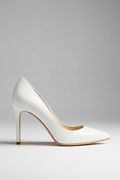 Women's Classic White Pointed Toe Stiletto Pumps – Elegant High Heel Dress Shoes