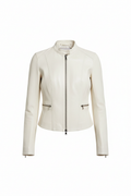 Classic Zip-Up Tailored Jacket – Minimalist Stand Collar Lightweight Outerwear