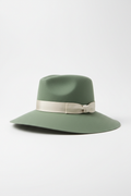 Elegant Wide-Brim Sun Hat – Sage Green